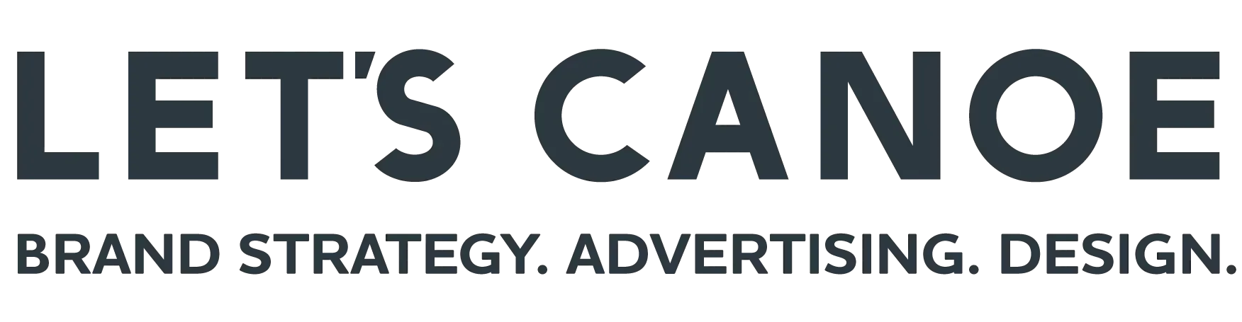 lets canoe logo brand agency