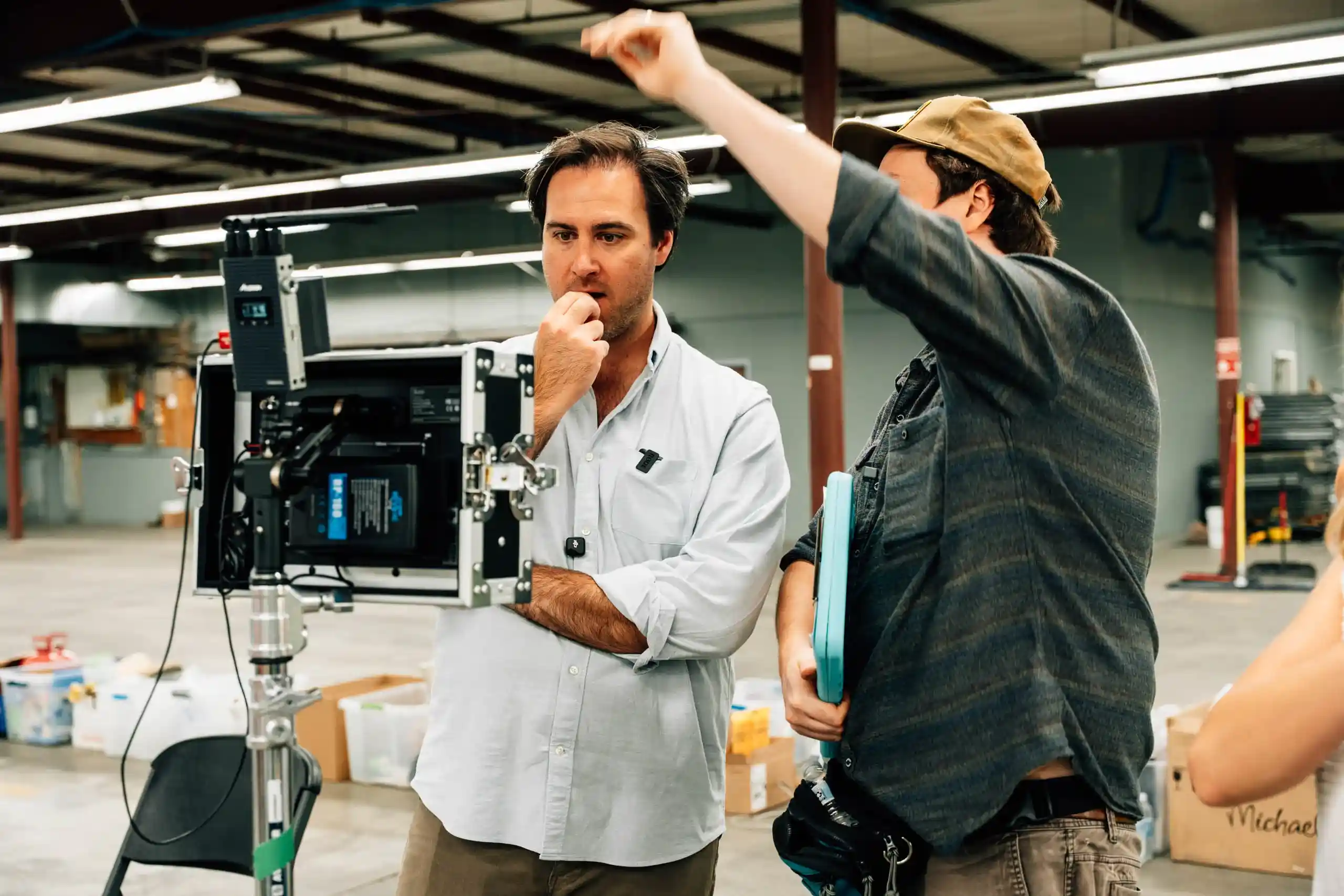 Brian Murnion directing on an LC Studios film set