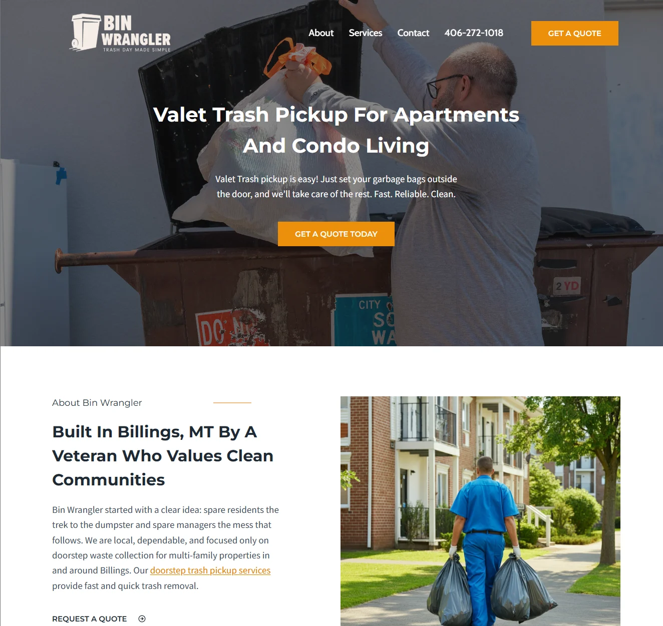 Bin Wrangler website by Let's Canoe